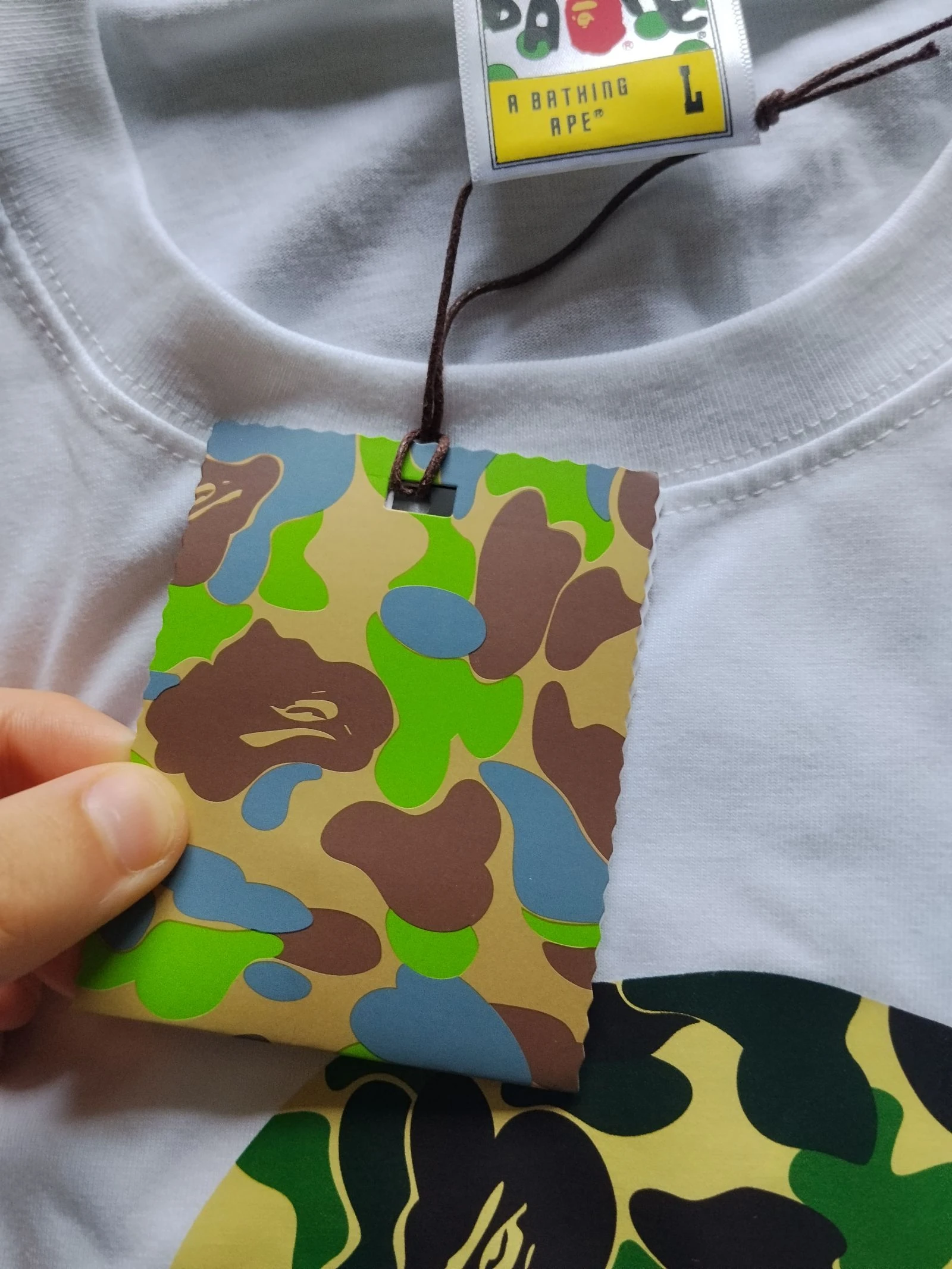 Camiseta BAPE verde tamanho G – photo 4